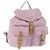 PRADA Backpack Nylon Pink Silver Auth 152952 Silvery