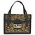 Céline Borsa a mano Celine C Sulky in tela e pelle marrone dorato Auth 147776 D'oro - vista 2