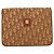 Borsa a Spalla in Tela Trotter Christian Dior Marrone Oro Auth bs31572 D'oro - vista 2