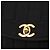 CHANEL Mademoiselle Borsa a Spalla Cotone Nero Oro CC Auth bs31506 D'oro - vista 14