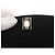 CHANEL Mademoiselle Borsa a Spalla Cotone Nero Oro CC Auth bs31506 D'oro - vista 16