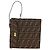 Borsa a mano in tela Zucca FENDI nera e marrone Auth 156483V Nero - vista 2