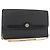 Borsa a spalla in tela a nido d'ape Christian Dior con catena in PVC nera e dorata Auth 148882