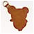 LOUIS VUITTON Takashi Murakami Porte Cles Panda Charm Leather M62637 Auth 150315 Beige  - view 2