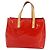 LOUIS VUITTON Monogram Vernis Reade PM Borsa a Mano Rossa M91088 LV Auth BA7437 Rosso - vista 13