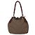 PRADA Borsa a Spalla con Frange in Nylon Kaki Oro Auth bs30567 D'oro Cachi - vista 3