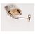 Louis Vuitton Orecchino Lockit Learn in metallo argento Q16091 LV Auth BA7450 - vista 4