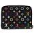 LOUIS VUITTON Monogram Multicolor Zippy Coin Purse Black M93740 LV Auth fm4871 - view 2