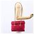 PRADA Borsa a Spalla Trapuntata con Catena Nylon Rosa Oro Auth mr1558 D'oro - vista 24