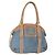 LOEWE Borsa a Mano Anagram Nylon Blu Oro Auth bs31204 D'oro