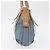 LOEWE Borsa a Mano Anagram Nylon Blu Oro Auth bs31204 D'oro - vista 3