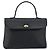 BALLY Borsa a Mano in Pelle Nera e Oro Auth BA7301 Nero D'oro - vista 13