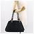 Borsa Tote Salvatore Ferragamo in tela nera e argento Auth BA7338 Nero - vista 21