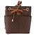 Céline Borsa a Spalla in Tela Macadam CELINE in Pelle PVC Marrone Oro Auth gh1084 D'oro - vista 13