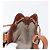 Céline Borsa a Spalla in Tela Macadam CELINE in Pelle PVC Marrone Oro Auth gh1084 D'oro - vista 22
