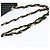 BALLY Borsa a Spalla Trapuntata in Catena in Pelle Nera e Oro Auth gh1162 Nero D'oro - vista 7