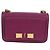 Borsa a Spalla Gancini Chain in Pelle Salvatore Ferragamo Viola Oro Auth 153364V D'oro Porpora - vista 13