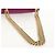 Borsa a Spalla Gancini Chain in Pelle Salvatore Ferragamo Viola Oro Auth 153364V D'oro Porpora - vista 7