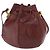CARTIER Bolso de Hombro Must Line Cuero Burdeos Oro Auth 156815 Dorado