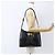 Borsa a Spalla Gancini in Pelle Nera e Oro Salvatore Ferragamo Auth 157063 Nero D'oro - vista 22