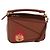 LOEWE Mini Puzzle Borsa Loewe x Studio Ghibli Calcifer 2way Marrone Auth BA9009SM D'oro