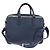 Borsa da lavoro in pelle Christian Dior 2 modi Blu Navy Argento Auth ar13763