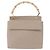 Borsa a mano in pelle beige oro GUCCI Bamboo 001 3444 1887 Auth ka105 - vista 13