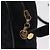 Borsa a Spalla Vala in Camoscio Blu Navy e Oro Auth BA7661 di Salvatore Ferragamo D'oro - vista 10