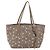 Bolsa tote de couro cinza e dourado com studs Jimmy Choo Auth bs31692 Marrom - vista 2