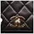 CHANEL Borsa a vita Matelassé in pelle di agnello nera oro CC Auth 156628V Nero D'oro - vista 10