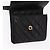 CHANEL Borsa a vita Matelassé in pelle di agnello nera oro CC Auth 156628V Nero D'oro - vista 13