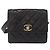 CHANEL Borsa a vita Matelassé in pelle di agnello nera oro CC Auth 156628V Nero D'oro - vista 2