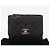 CHANEL Borsa a vita Matelassé in pelle di agnello nera oro CC Auth 156628V Nero D'oro - vista 24