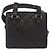 CHANEL Borsa a vita Matelassé in pelle di agnello nera oro CC Auth 156628V Nero D'oro - vista 3