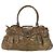 Borsa a Spalla Gancini Smalto Marrone Argento Auth 155066 di Salvatore Ferragamo - vista 2