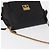 Givenchy Borsa a spalla con catena in pelle nera e oro Auth BA7680 Nero D'oro - vista 6