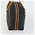 Borsa Boston in PVC pelle nera e marrone Auth bs31405 di SAINT LAURENT Nero - vista 5