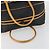 Borsa Boston in PVC pelle nera e marrone Auth bs31405 di SAINT LAURENT Nero - vista 7