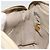 CHANEL Borsa a Spalla Matelassé in Pelle di Agnello Bianco Oro CC Auth 156813 D'oro - vista 19