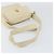 CHANEL Borsa a Spalla Matelassé in Pelle di Agnello Bianco Oro CC Auth 156813 D'oro - vista 7