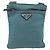 Borsa a Spalla PRADA in Nylon Blu Argento Autentica 155943 - vista 2