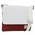 Bulgari Borsa a Spalla BVLGARI in Pelle Rossa e Bianca Auth BA6910 Bianco Rosso