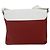 Bulgari Borsa a Spalla BVLGARI in Pelle Rossa e Bianca Auth BA6910 Bianco Rosso - vista 2