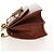 Borsa a spalla con catena Christian Dior in pelle marrone dorato Auth 154079V D'oro - vista 6