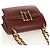 Borsa a spalla con catena Christian Dior in pelle marrone dorato Auth 154079V D'oro - vista 7