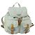 PRADA Rucksack aus Nylon hellblau silber authentisch 151340