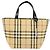 BURBERRY Nova Check Handtasche aus PVC Beige Silber Auth BA8235 - Ansicht 13