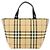 BURBERRY Nova Check Handtasche aus PVC Beige Silber Auth BA8235 - Ansicht 2