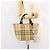 BURBERRY Nova Check Handtasche aus PVC Beige Silber Auth BA8235 - Ansicht 22
