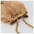 Sac à bandoulière en chaîne Prada en daim orange et or Auth bs31389 Doré - vue 6